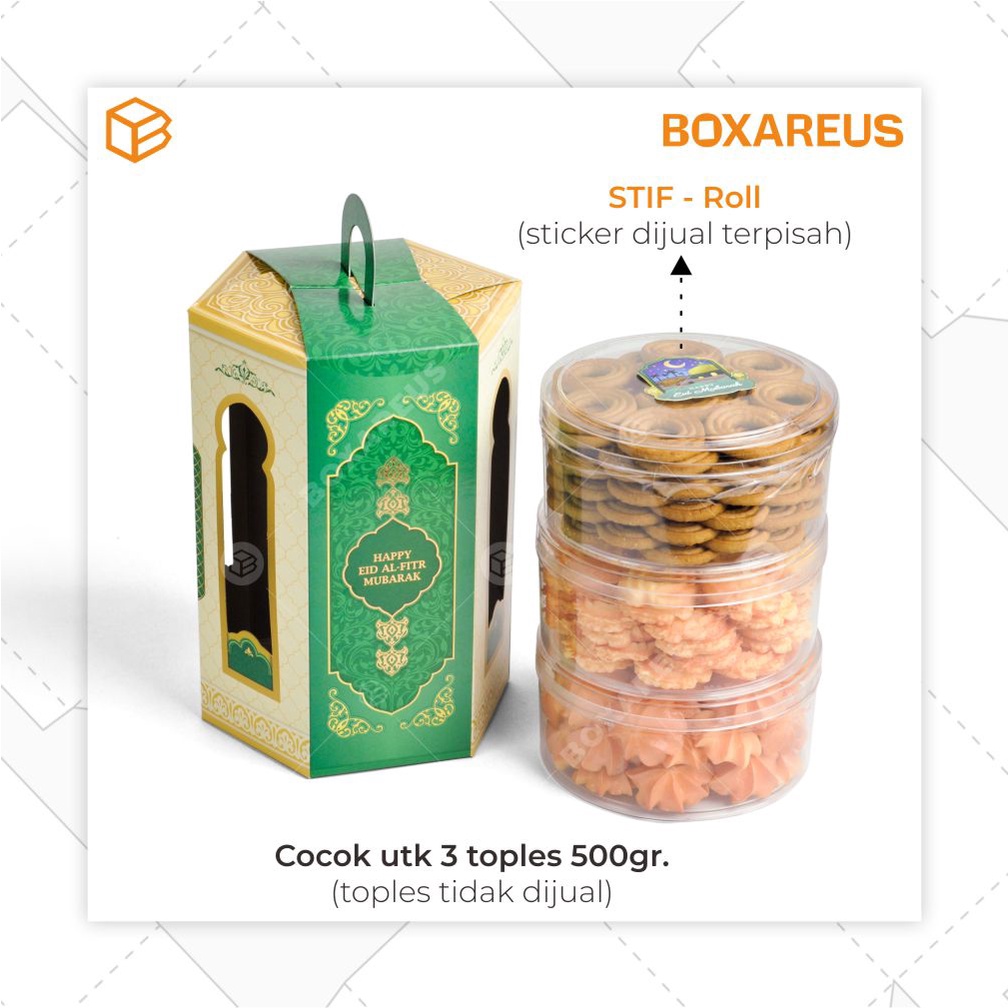 Idul Fitri, Box Lebaran, Packaging, Dus, Toples Box, Kotak - TBIF03 21