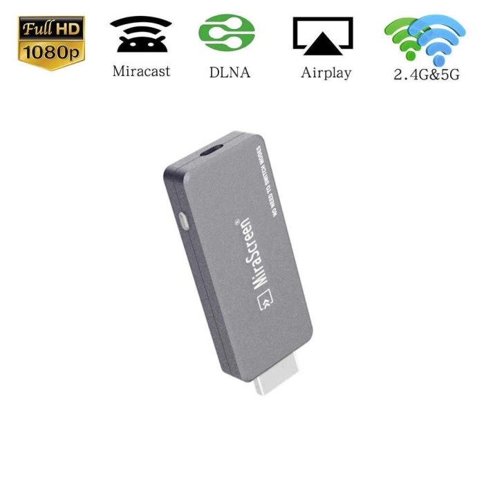 ANYCAST WIRELESS HDMI DONGLE 5G+2.4G MIRASCREEN G9 PLUS 4K DUAL BAND