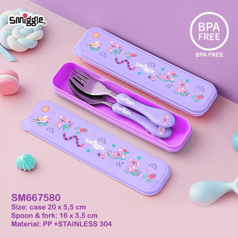 Sendok garpu stainless Smiggle/Smiggle spoon fork