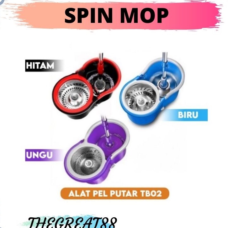 PRODUK MURAH Spin mop Alat Pel Lantai MULTIFUNGSI ANTI KARAT AWET BAGUS sangat cocok untuk ibu rumah tangga BISA COD