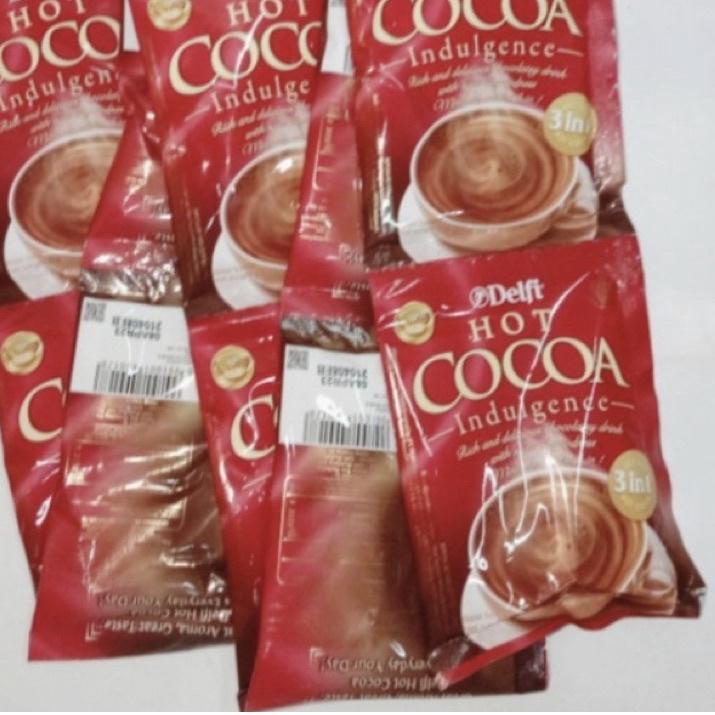 

>XG34448< DELFI HOT COCOA ISI 10 PCS SACHET X 25GR - MINUMAN COKELAT BUBUK DELFI INDULGENCE 3 IN 1 250 GRAM RENCENG