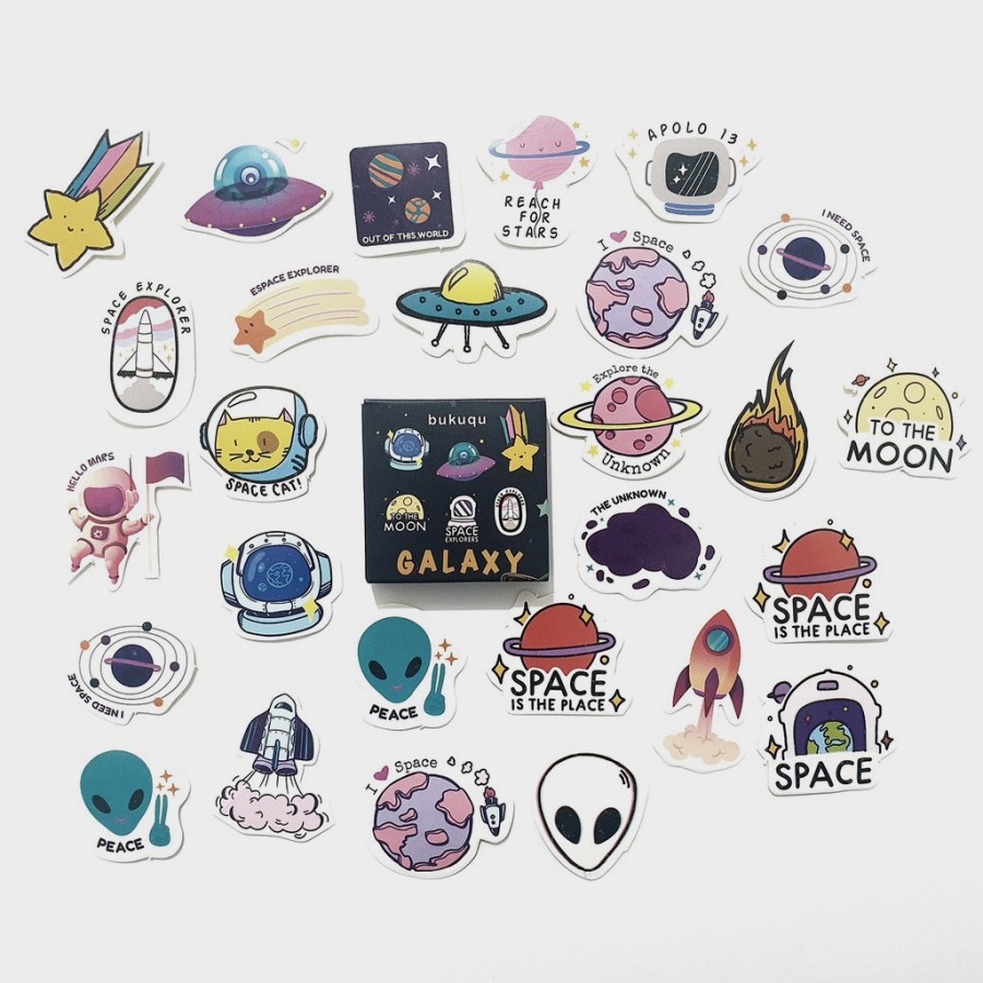 

Bukuqu Stiker Journal SJ008 Galaxy untuk Notebook, Planner