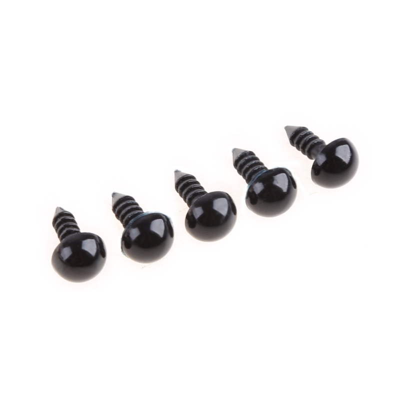 Mary 20pcs Mata Pengaman Plastik Hitam 6-20mm Untuk Teddy Bear/Boneka/Mainan Hewan/Felting