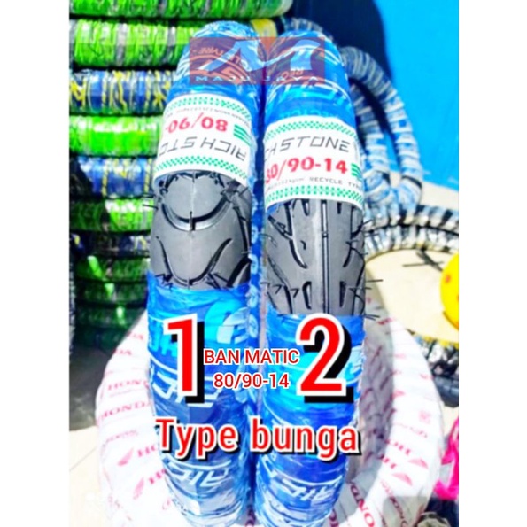 ban motor metic 80/90-14 bukan tubeless ban ring 14 ban metic ban mio vario beat fino spin spacy BAN