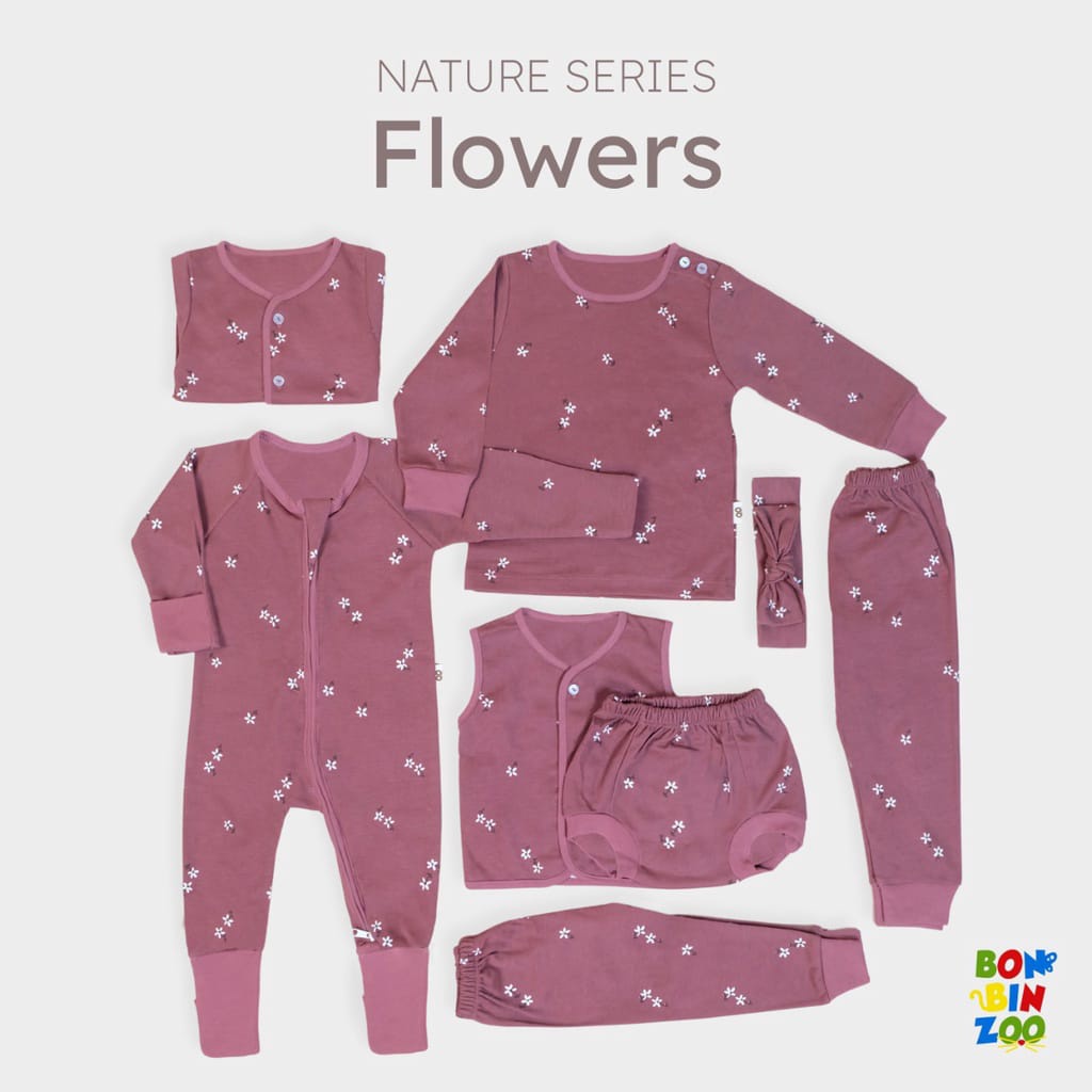 Bonbinzoo Setelan Baju Kutung Celana Pop 0-6 Bulan Nature Series Baju Bayi Newborn Baby Stuff Arevyonlineshop