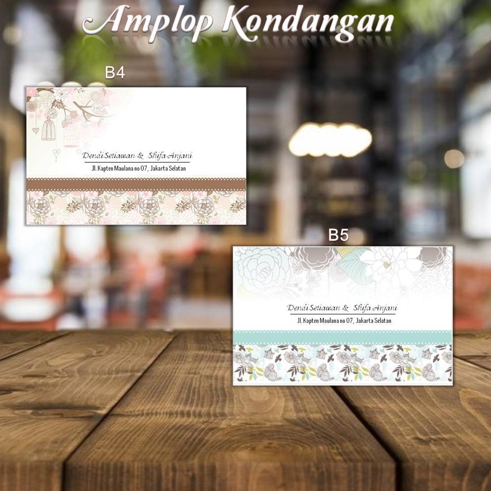 

(R-U7U)(✔) Kode B4, B5 - Amplop Kondangan / Amplop Desain / Amplop Nama - @TM_Dsain isi 50pcs bisa cod