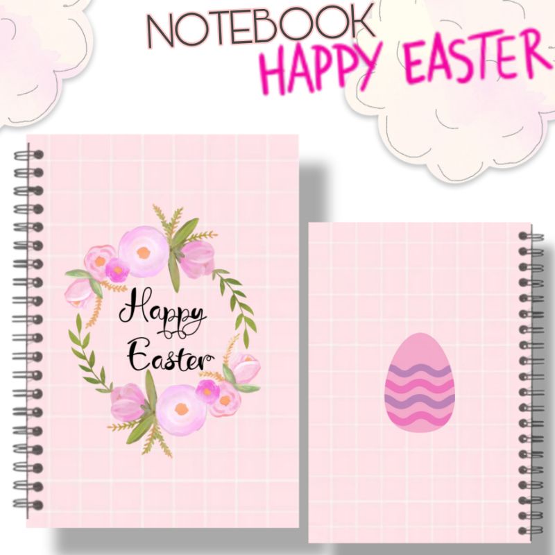 

Notebook Happy Easter Notebook Aesthetic Jurnal Agenda Harian