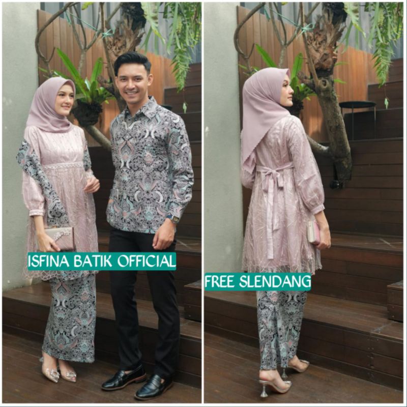 Couple Kebaya Modern Baju Wisuda Tunangan Lamaran Terbaru Baju Batik Brokat Couple Maheswari