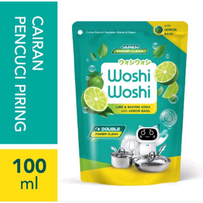 

Dishwash Woshi Woshi Lime & Baking Soda With Lemon Basil 100ML