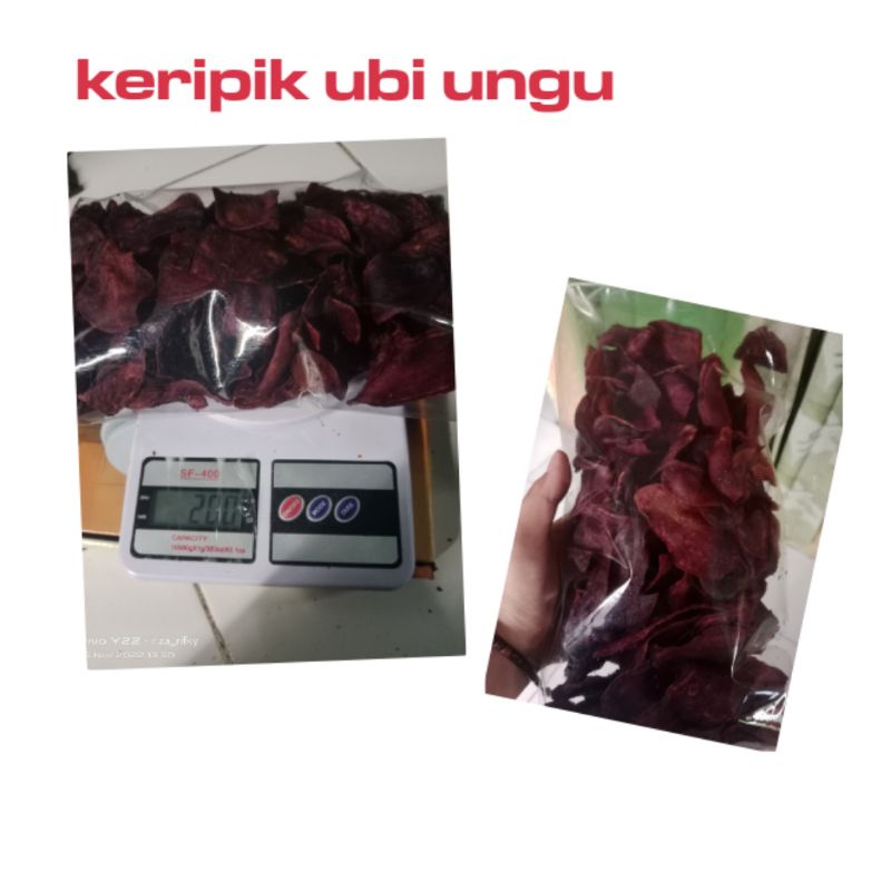 

cemilan keripik ubi ungu