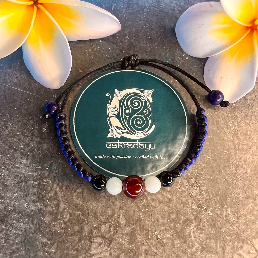 Gelang Zodiac LEO Batu Bloodstones dan Batu Fosofor Premium Quality (Limited Edition)