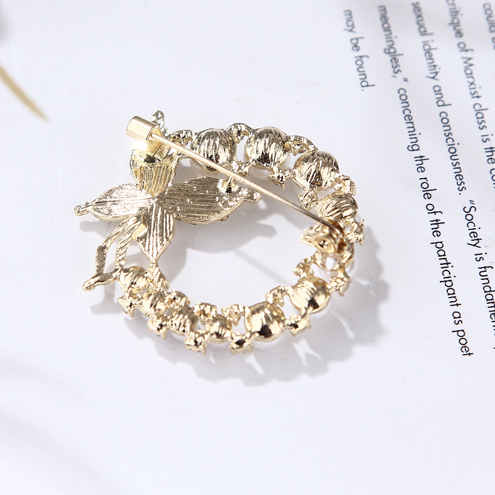 【COD】 Bros Wanita Mutiara Kupu-kupu Bulat Mengkilap Indah Korean Fasion Gaya Simple Aksesoris Jewelry -FA