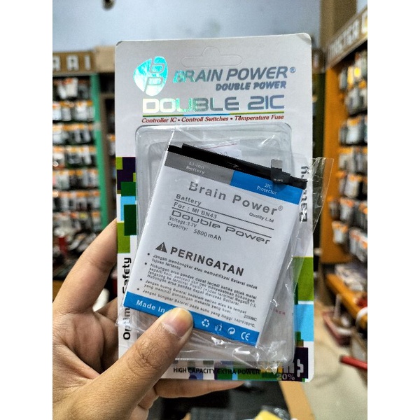 BATERAI BATRE BATTERY XIAOMI REDMI NOTE 4X BN43 BN-43 BN 43 DOUBLE POWER BRAIN POWER BERGARANSI