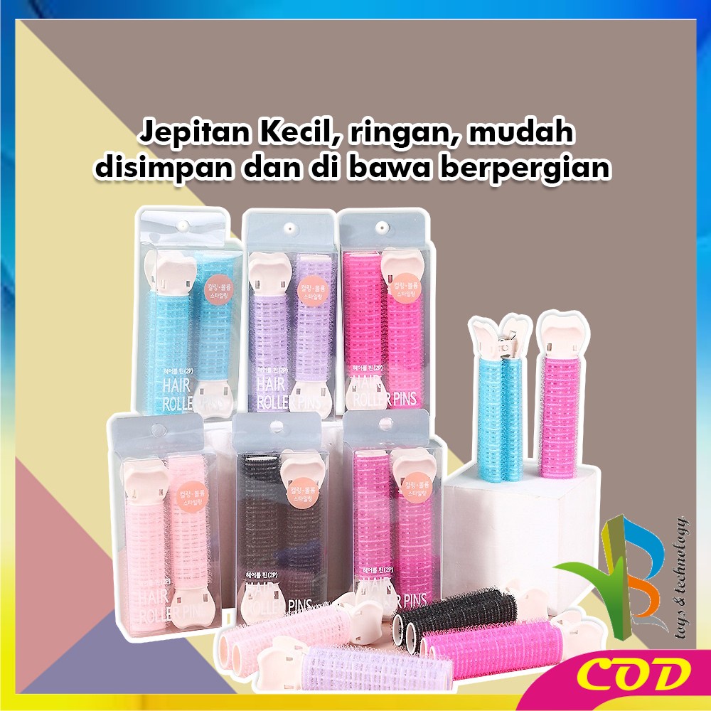 RB-C488 Jepit Roll Rambut 2IN1 Poni Bervolume Gaya Korea / Jepitan Sisir Gulungan Heatless / Hair Stylish Fashion Korea