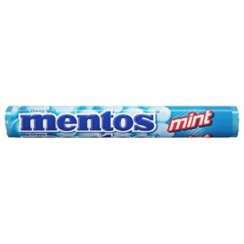 Mentos Mint &amp; Fruit *Permen Mentos * Permen Roll Rasa Buah &amp; Mint * 37g