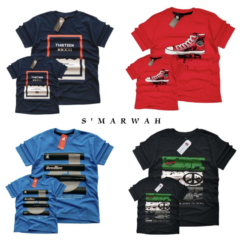 COUPLE (ANAK&amp;DEWASA)KAOS DISTRO DEADLINE bisa COD6