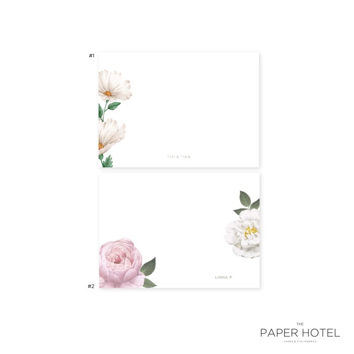 

NOTECARD - THE FLORIST (PERSONALIZED INITIALS/ NAME, 16PCS)