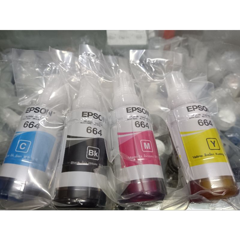 T664 (1set) Tinta Epson L100 L110 L120 L200 L210 L220 L300 L310 L360 L365 L565 L1300 L405