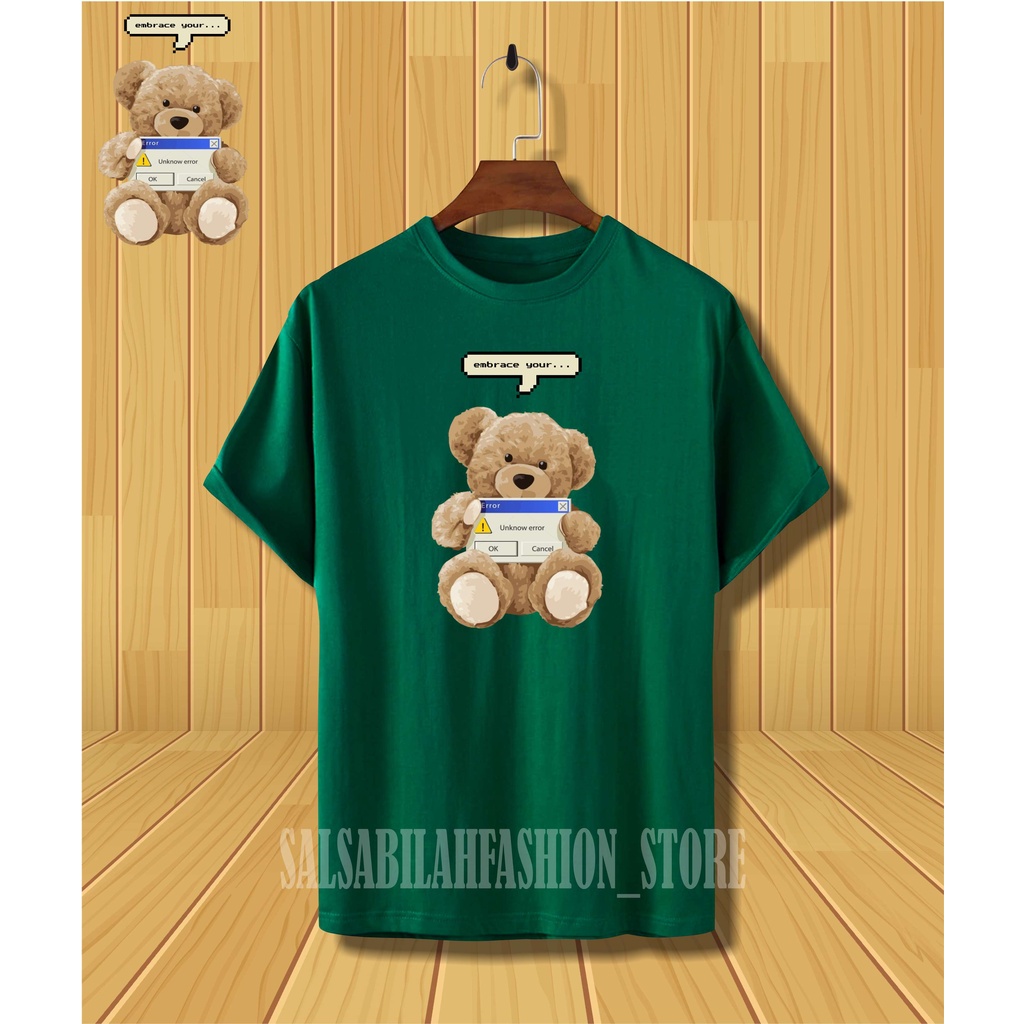 TEDIE BEAR- Kaos Distro Pria Wanita Katun Combad 30S Premium/ LEMBUT / ADEM