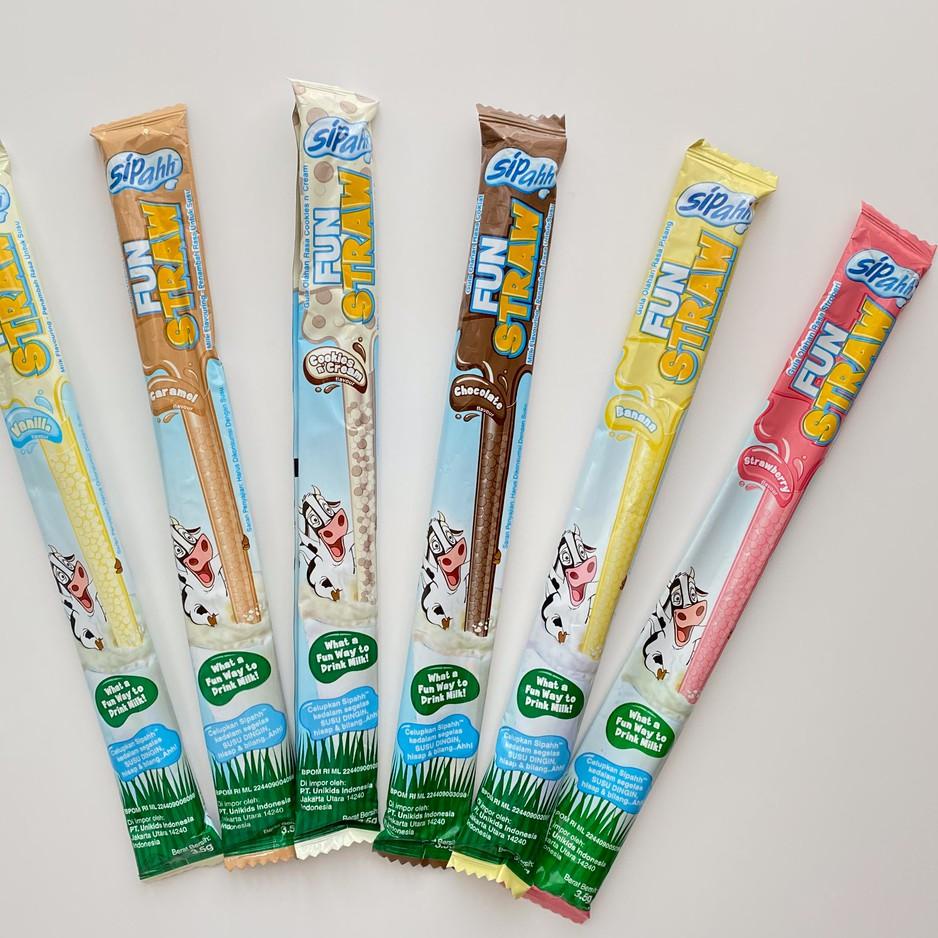 

(Z-5&6✉) Sipahh Fun Straw Pack 1's (Cookies & Cream) super keren