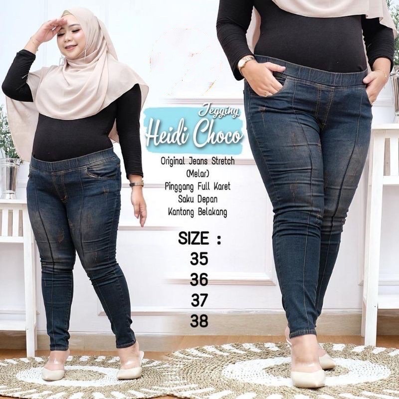 LEGGING JEANS JUMBO SEON // SEON JEGGING BIG SIZE (31-42)