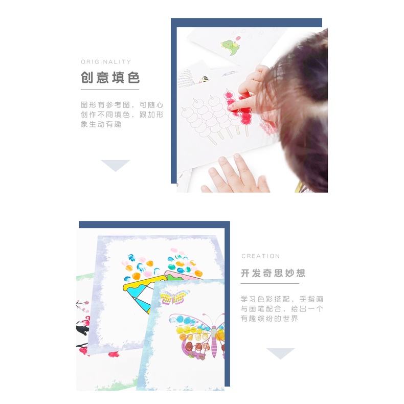 Serenity  Finger Painting Anak Untuk Melukis Menggambar / Mainan Anak - FP01