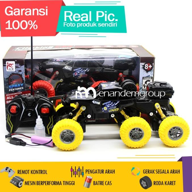 MAINAN MOBIL REMOT KONTROL RC OFFROAD CLIMBING 6 RODA 4WD KELUAR UAP