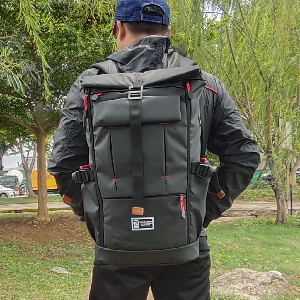 Palazzo dan Polo Light Waterproof Premium Tas Ransel Backpak Keren (Free Rain Cover)