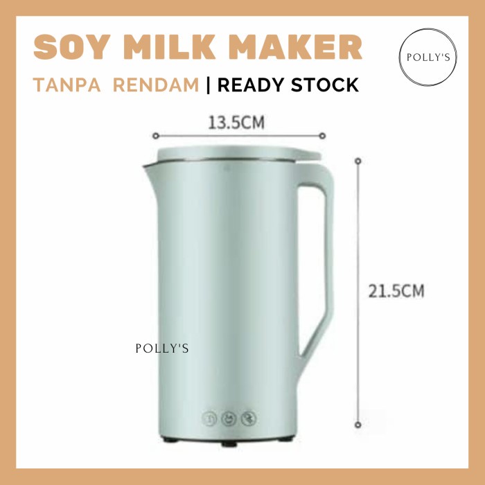 

[TERBARU] Soy Milk Maker Machine Pembuat Susu Kacang Mesin Tanpa Rendam - Pink