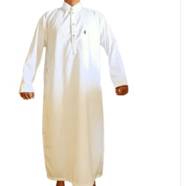 PROMO Jubah Putih Polos Pria Dewasa
