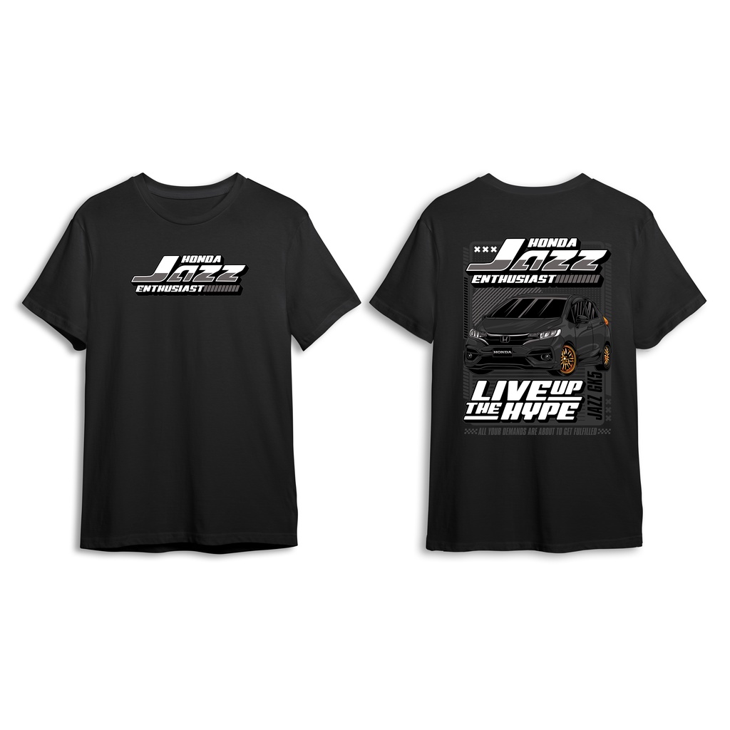 KAOS HONDA JAZZ ENTHUSIAST BAJU MOBIL JAZZ PRIA WANITA