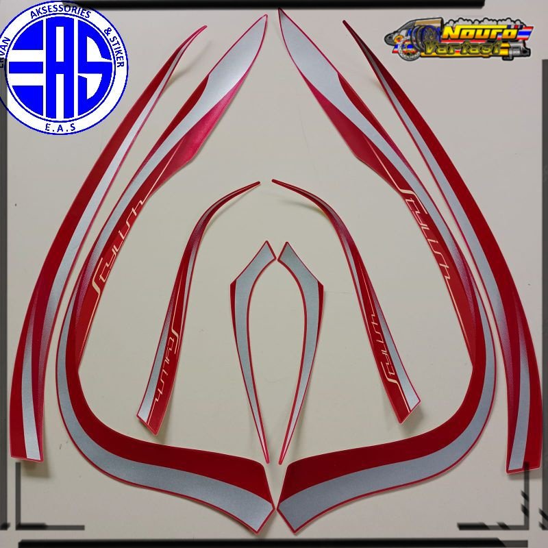 striping motor honda scoopy 2022 prestige stylish merah matte list body standar berkualitas