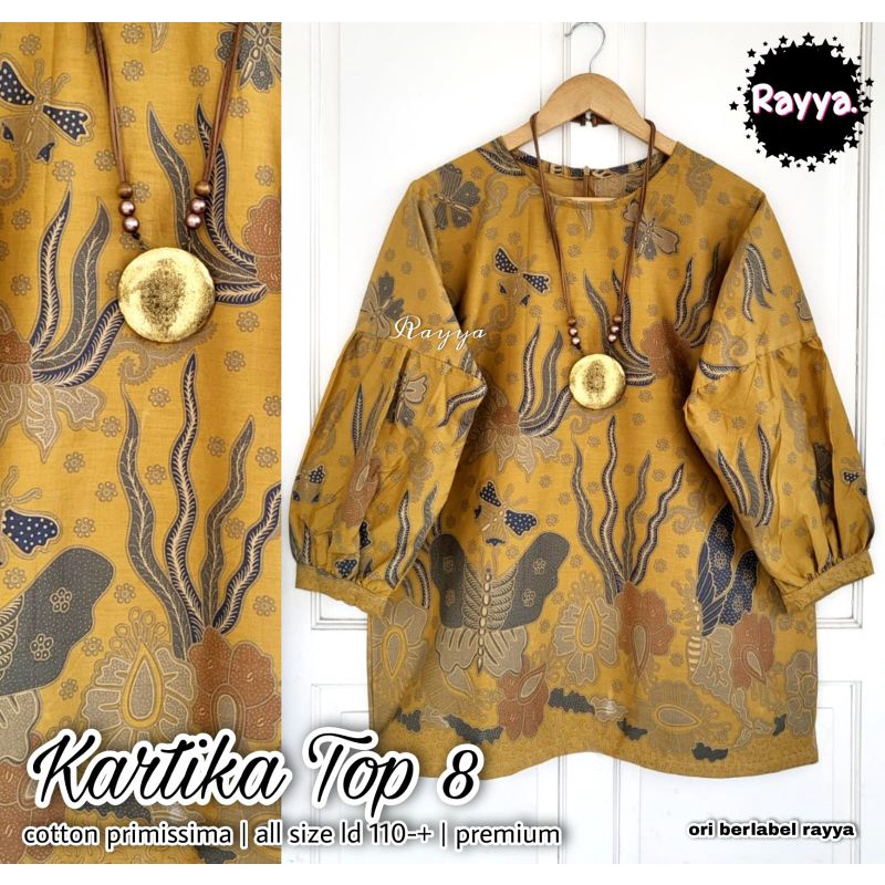 blus kartika top balon batik solo blus batik blus wanita