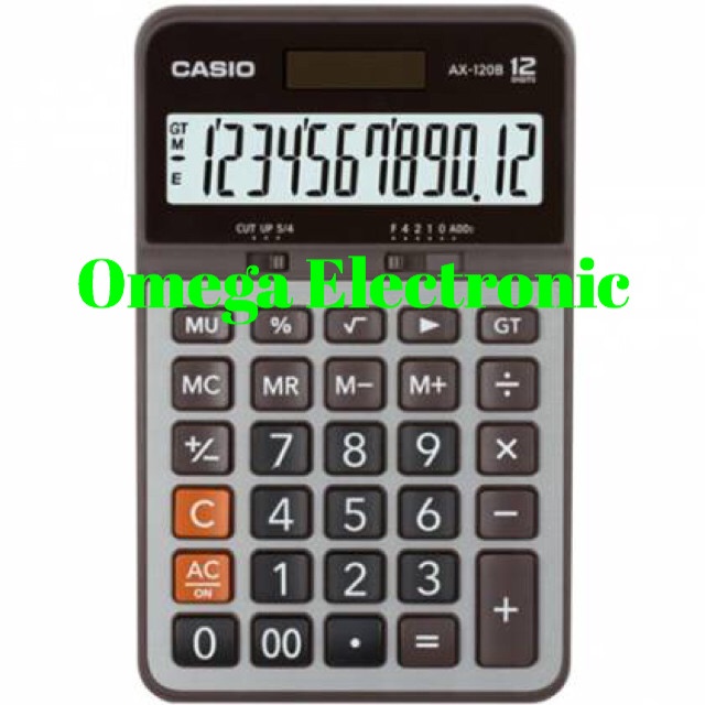 

TERJAMIN Casio AX-120B - Calculator Desktop Kalkulator Meja Kantor AX 120 B