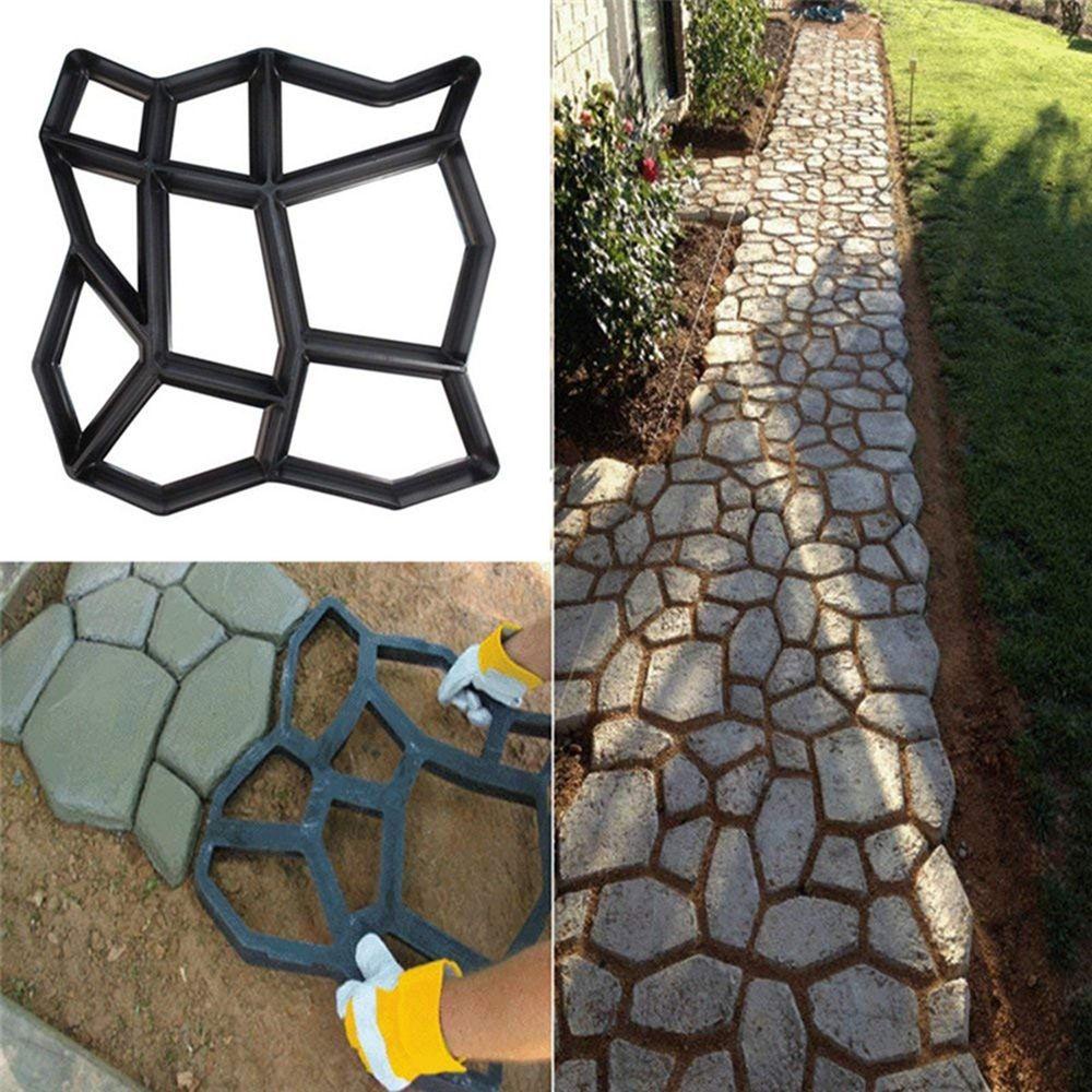 [Elegan] Path Maker Jalan Masuk DIY Taman Batu Bata Dekorasi Trotoar Alat Beton