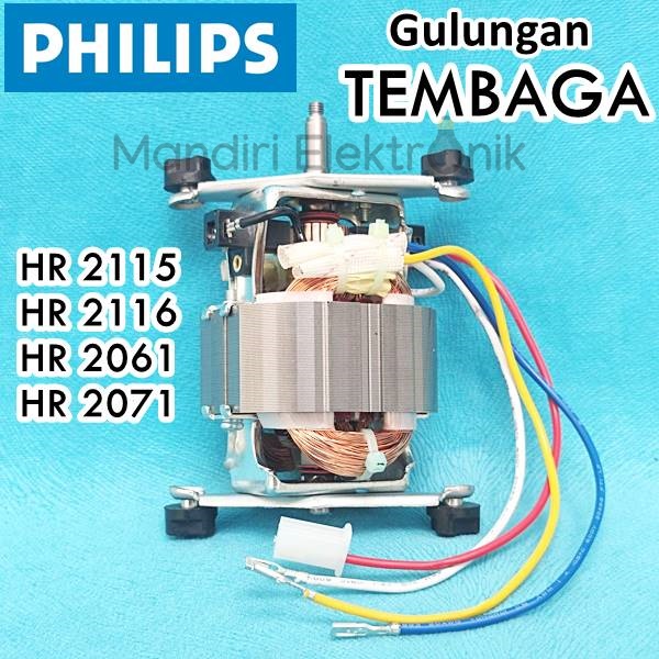 Mesin Dinamo Blender Philips HR 2115 2116 2061 2071 Motor Dinamo Mesin Blender Philips Tembaga