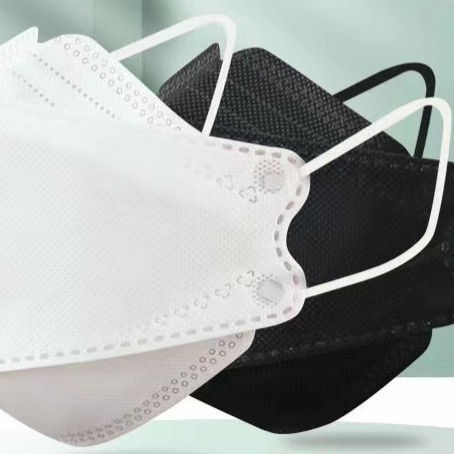 HWLB MASKER KOREA KF94 4PLY PUTIH HITAM EKONOMIS | isi 10pcs