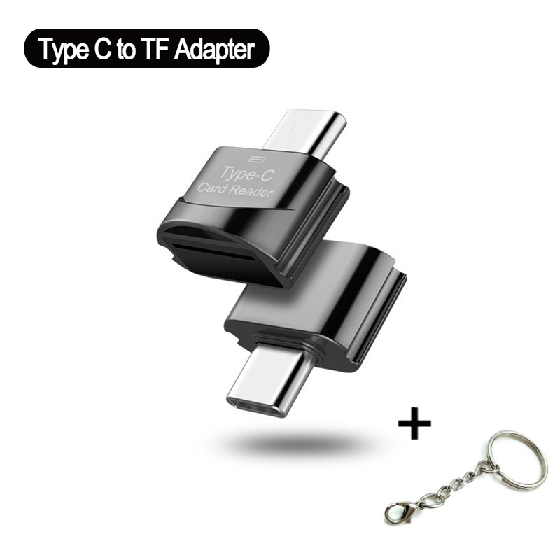 Adaptor TF Tipe C To Micro-SD Adaptor OTG USB Smart Memory Card Reader Micro USB To Type C Micro-SD Untuk Xiaomi Macbook