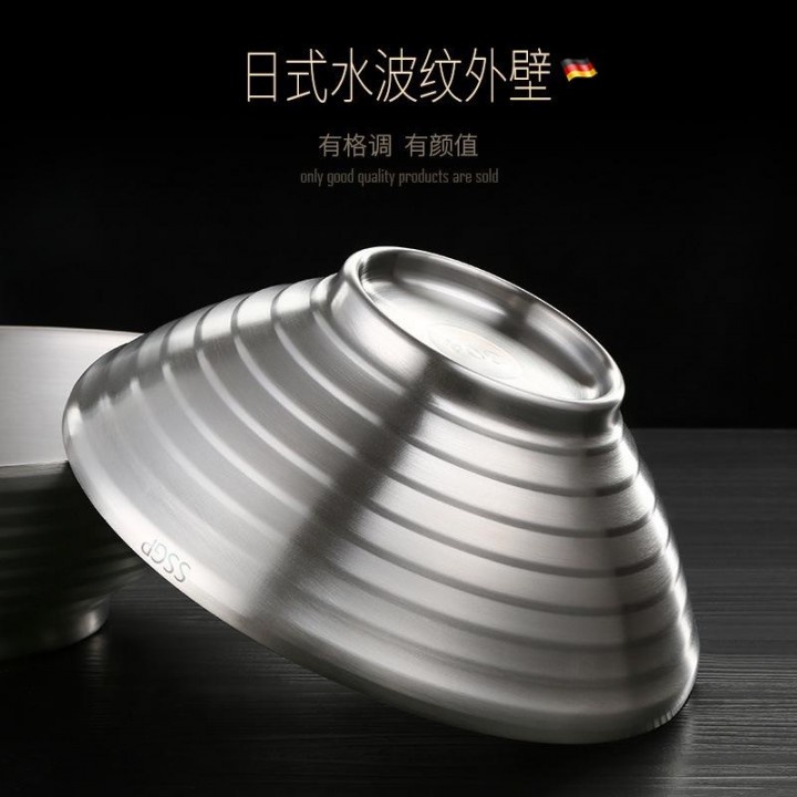 SSGP 22cm Stainless Steel Japanese Ramen Bowl - Mangkuk Stainless 22cm