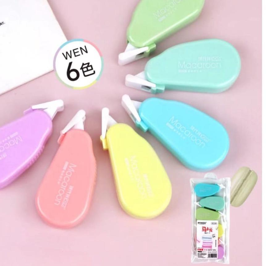 

Paling Laris SOS Correction Tape Mini Set 6/Tipex Rol/Pita Koreksi/Tipex Kering'