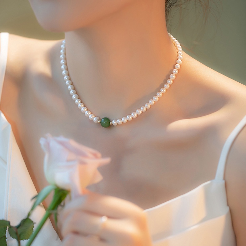 Kalung Mutiara High-end Korea Aksesoris Desain Niche Mewah Ringan