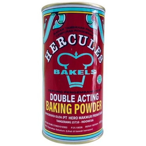 Baking Powder Hercules Double Acting 450g Tepung Pengembang Kue