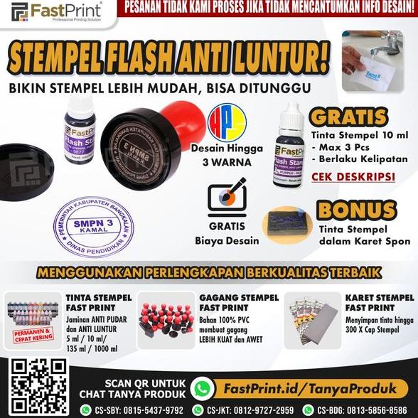 

Terlaris Jasa Stempel Flash Warna Murah Cepat GRATIS Desain Termurah