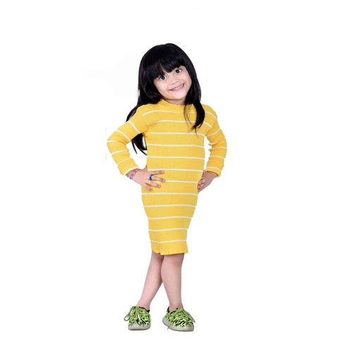 KALILA - Dress Anak Rajut ADILA STRIPE