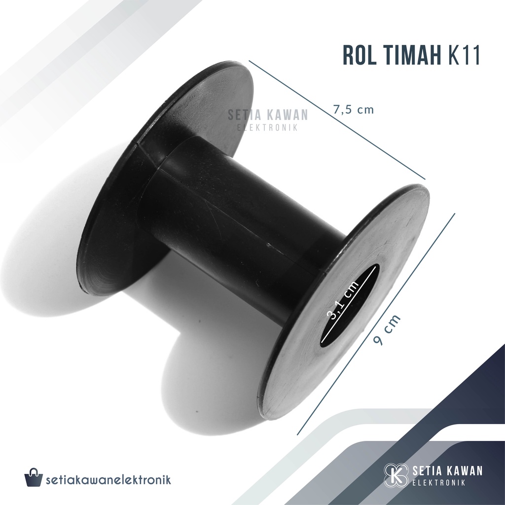 Bobin Rol Kawat K11 / Roll Timah / Tempat Gulungan Kabel / Klosan / Clos / Bobbin Plastik