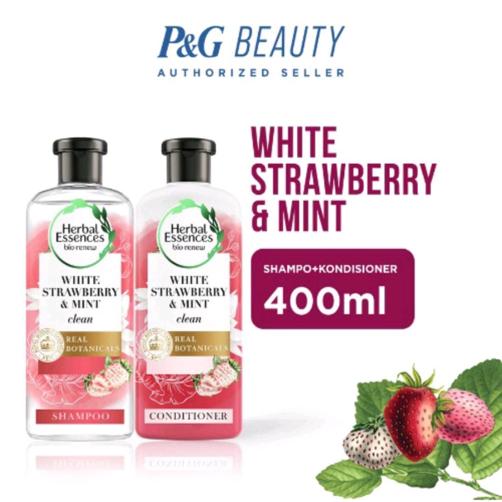 Herbal Essences Strawberry &amp; Sweet Mint Shampoo / Conditioner 400ml