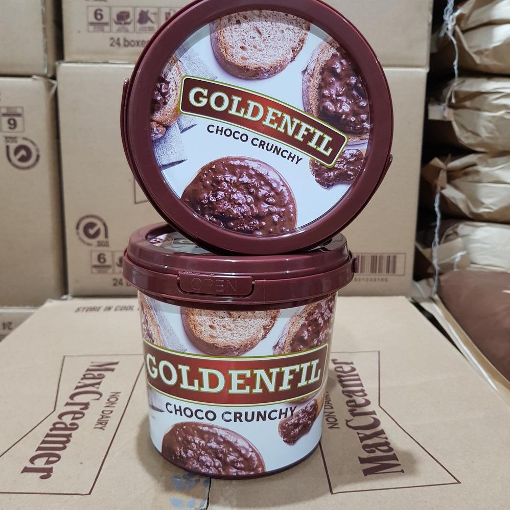 

Stok terbaru GoldenFil Choco crunchy 1 KG Selai Coklat malt .,..,.,.,.