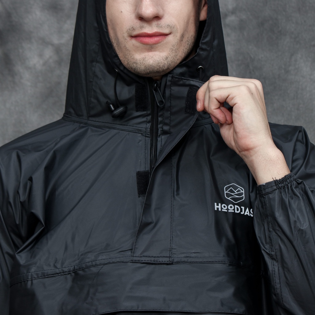 HOODJAS KANGAROO RAINCOAT Paket Couple Jas Hujan Saku Kangguru Pria Wanita Dewasa Anti Air Bahan PVC