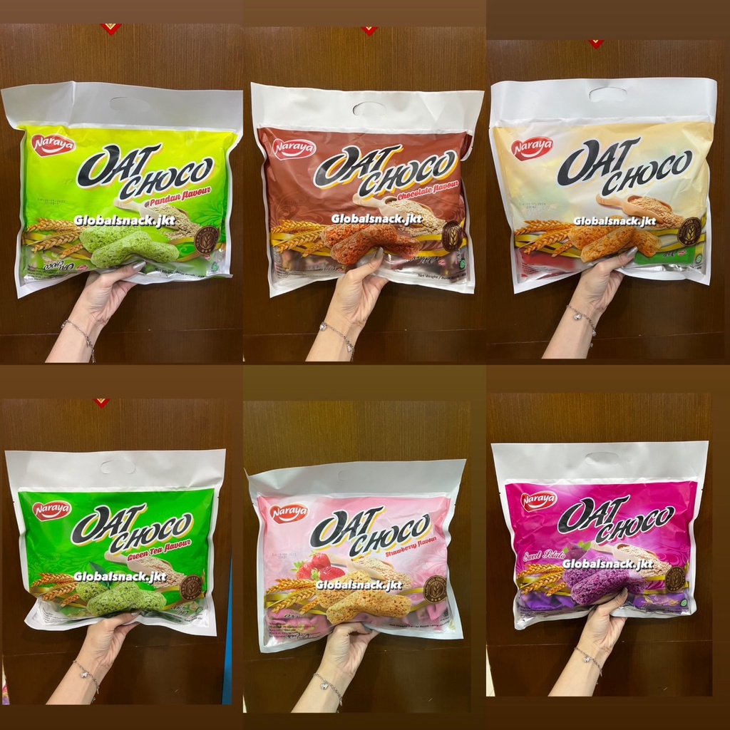 

NARAYA OAT CHOCO CHOCOLATE / GREENTEA / PANDAN / STRAWBERRY / SWEET POTATO 400g