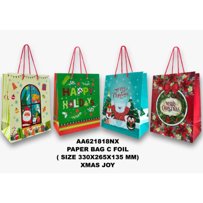 

PaperBag Natal / Paper Bag Merry Christmas / Paper Bag Lucu / Kantong Goodie Bag